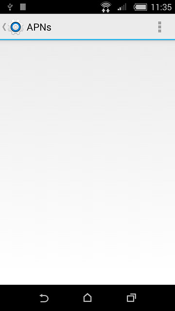 Press the menu icon.