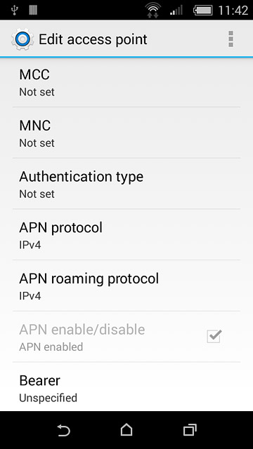 Press the menu icon.