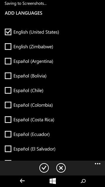 Press the confirm icon.