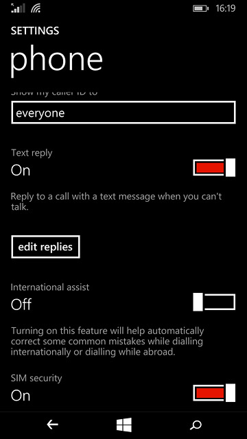 Press the home icon to return to the home screen.