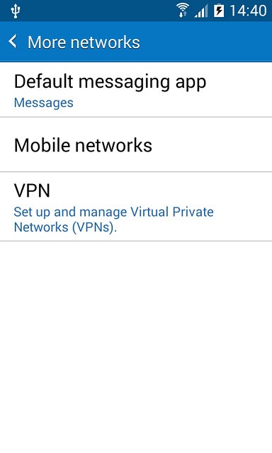 Press Mobile networks.