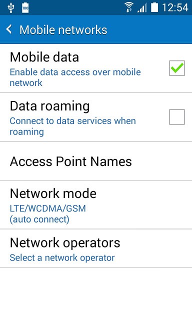 Press Access Point Names.