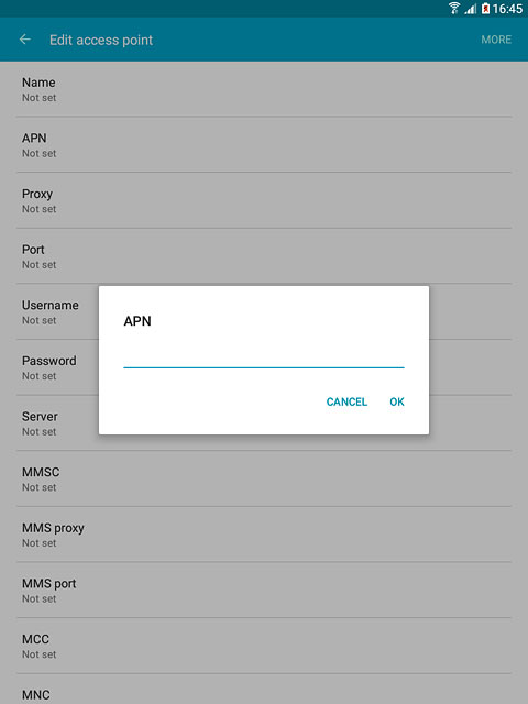 Key in live.vodafone.com and press OK.