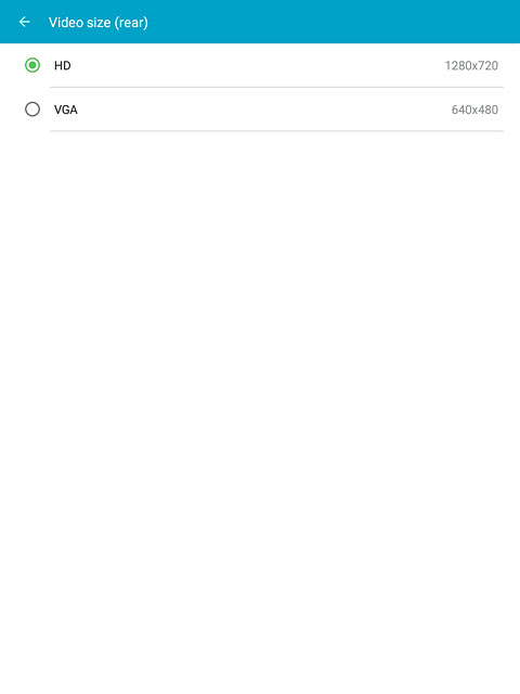 Press the required resolution.