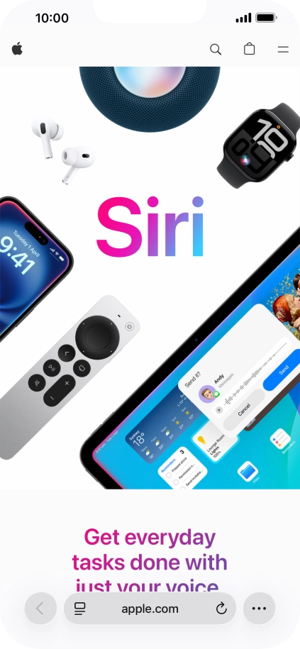 Slide your finger upwards starting from the bottom of the screen to return to the home screen.