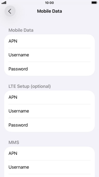 Press APN and key in wap.vodafone.co.uk.