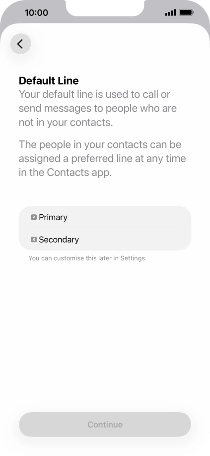 Press the required price plan.