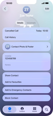 Press Block Contact.