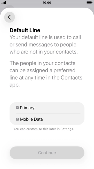 Press the required price plan.