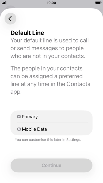 Press the required price plan.