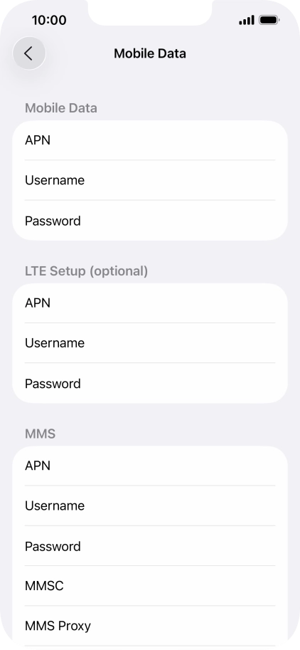 Press APN and key in wap.vodafone.co.uk.
