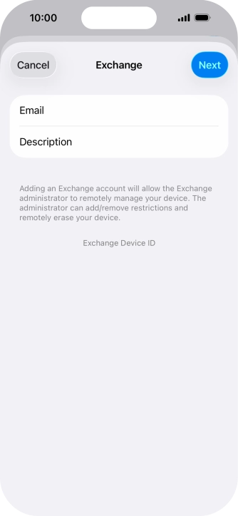 Press Description and key in the required name.