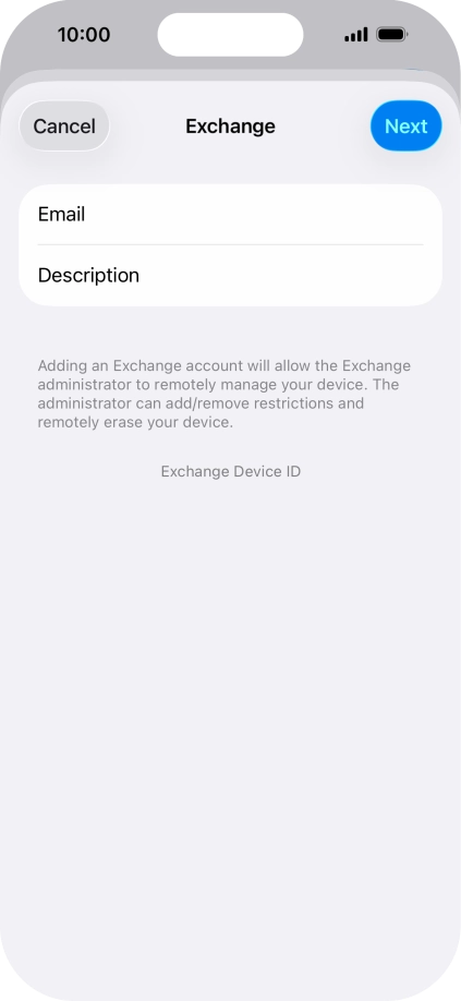 Press Description and key in the required name.