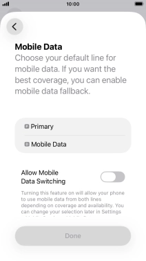 Press the required price plan.