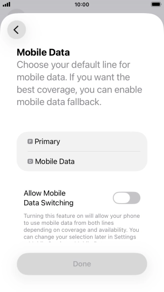Press the required price plan.