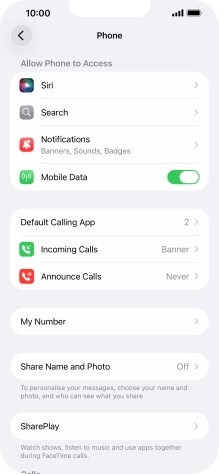 Press Announce Calls.