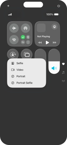 Press and hold the required function to see more actions.