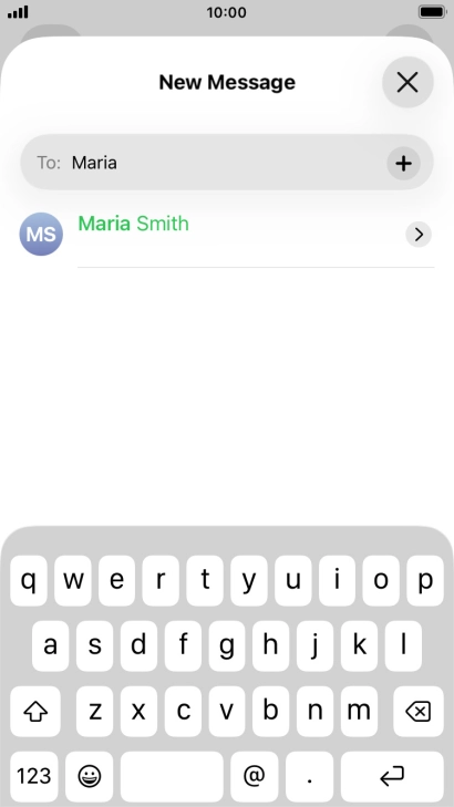 Press the required contact.