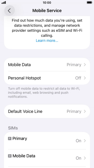 Press the Home key to return to the home screen.