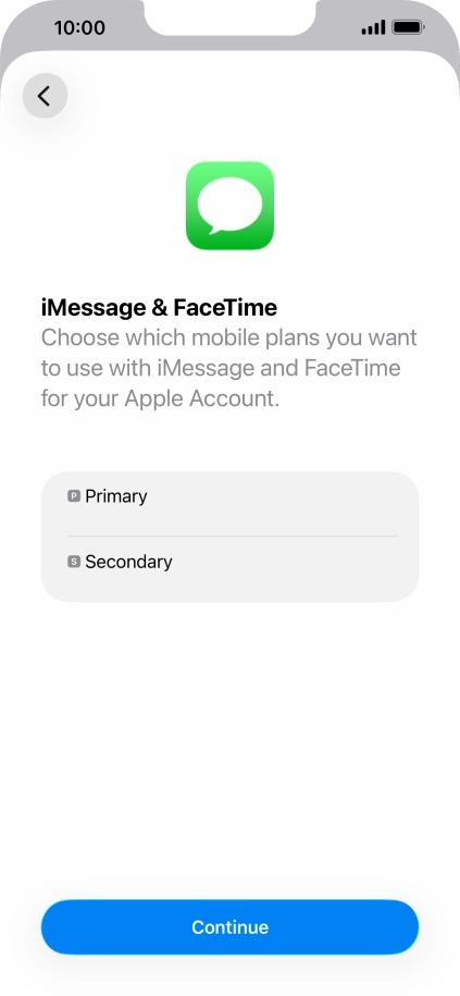 Press the required price plan.