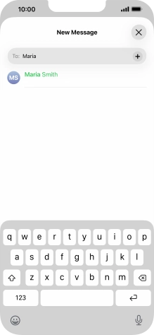 Press the required contact.