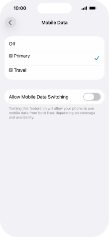 Press the required price plan.
