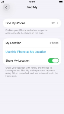 Press Find My iPhone.