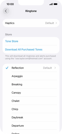 Press the required ring tones to hear them.