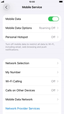 Press Mobile Data Network.