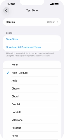 Press the required message tones to hear them.
