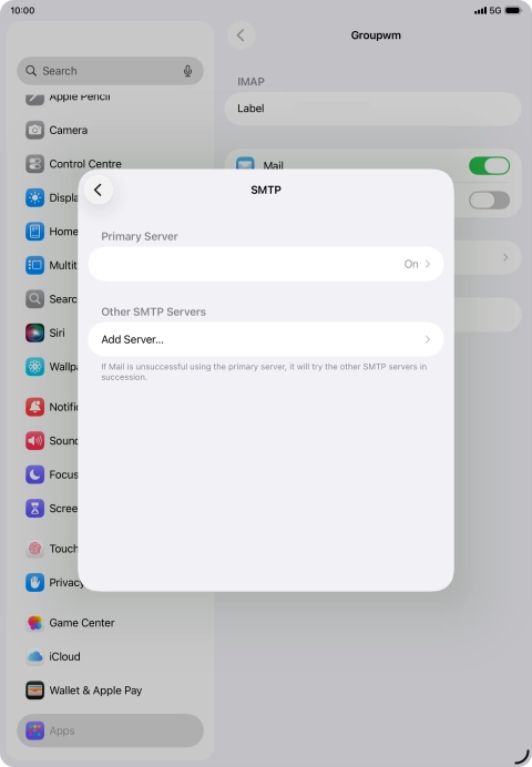 Press the field below 