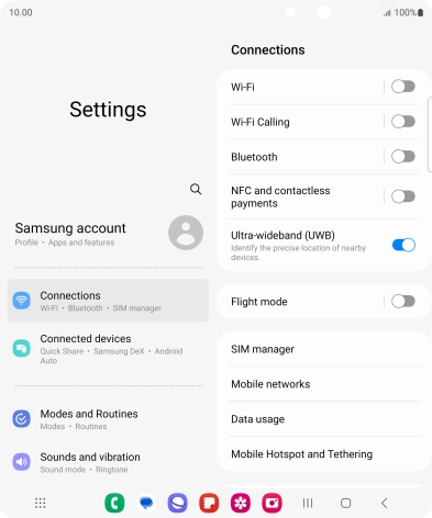 Samsung Galaxy Z Fold5 - Select dual SIM settings | Vodafone UK