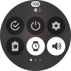Press the required function to open an application or turn the function on or off.