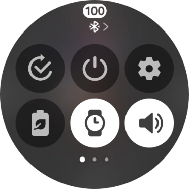 Press the required function to open an application or turn the function on or off.