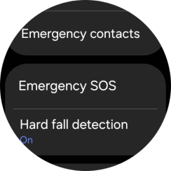 Press Hard fall detection.