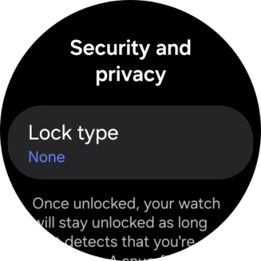 Press Lock type.