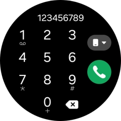 Press the call icon.