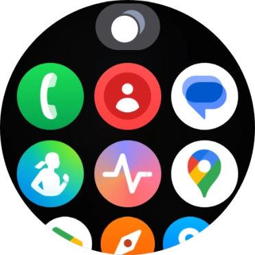 Press the running applications icon.