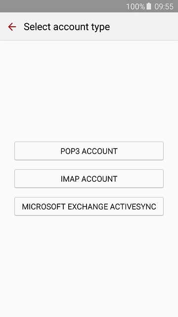 Press POP3 ACCOUNT.