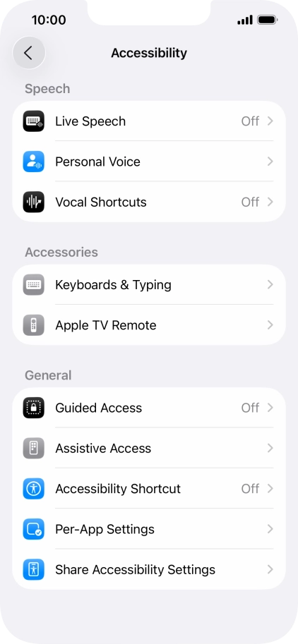 Press the required category below 