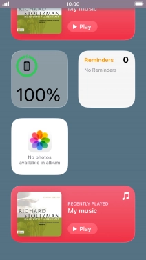Press the Home key.