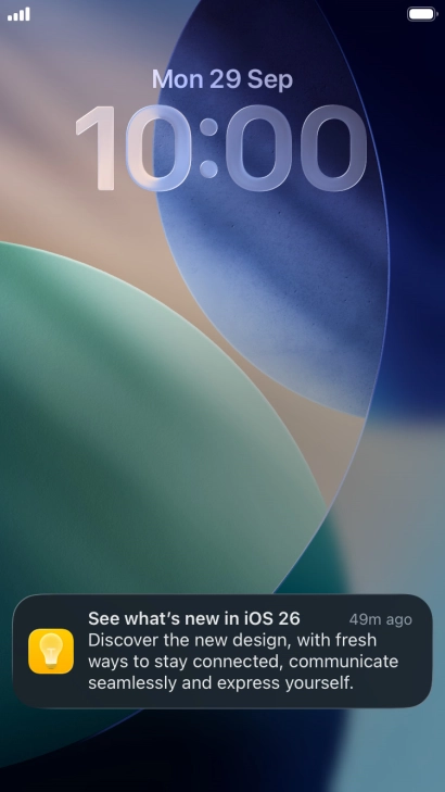 Press the required notification and follow the instructions on the screen to use the selected function.
