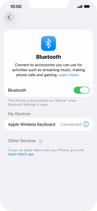 Slide your finger upwards starting from the bottom of the screen to return to the home screen.