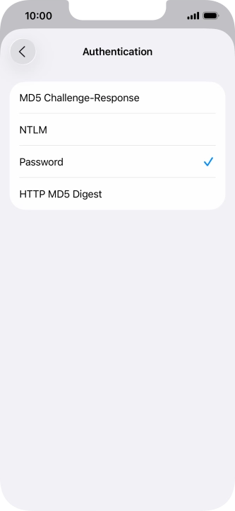 Press Password.