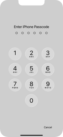 Use the phone lock code you created. The app is now locked.
