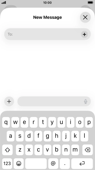Press To: and key in the first letters of the recipient's name.
