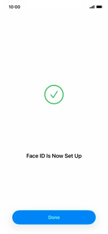 Press Done. If you haven't previously selected a phone lock code, key in a code of your own choice twice.