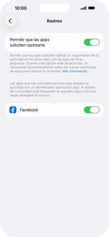 Pulsa el indicador junto a 