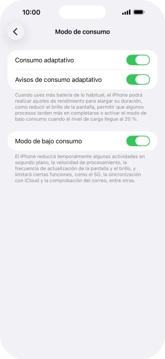 Desliza el dedo hacia arriba desde la parte inferior de la pantalla para terminar y volver a la pantalla de inicio.