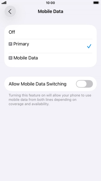 Press the required price plan.